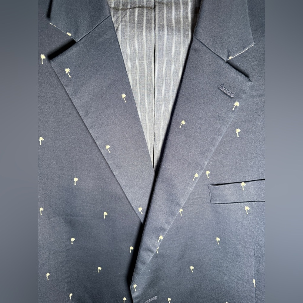 OAK HILL - Men’s Palm Print Cotton Sport Coat - 3XL - 54R - Picture 6 of 15